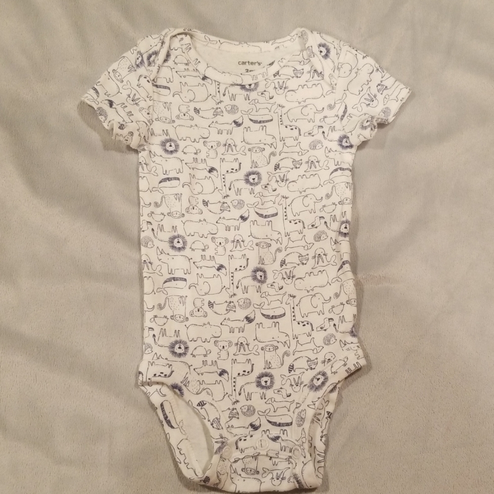 Carters white baby onsie